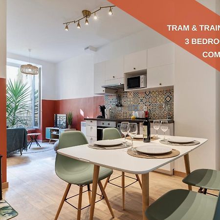 Cosy And Trendy 3 Bedrooms Train Tramway นีซ ภายนอก รูปภาพ
